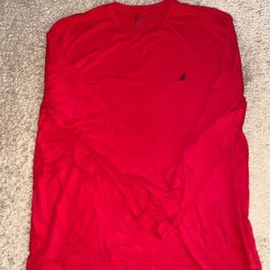 Nautica Long Sleeve Red Tee